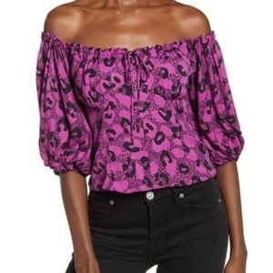 New with tags AFRM off the shoulder blouse